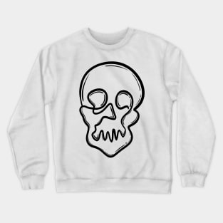 Simple Skull by Skye Rain Art Crewneck Sweatshirt